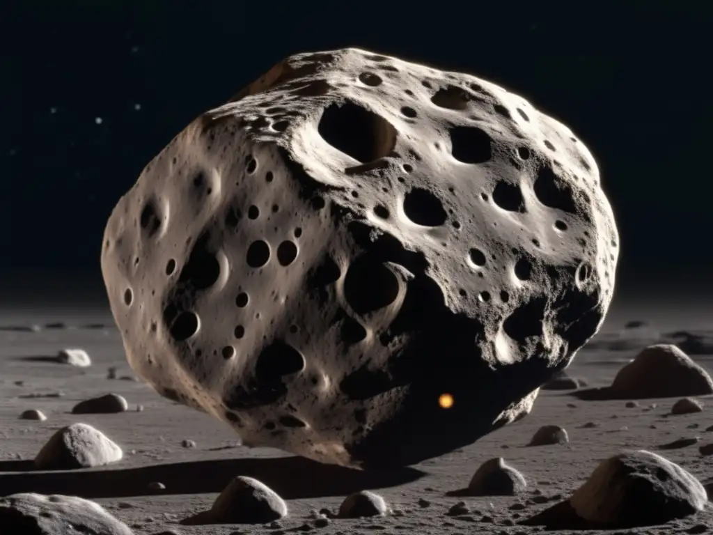 Close-Up: Stunning Photorealistic Image of 1996 PW Asteroid A stunning photorealistic image of the 1996 PW asteroid, captured from a closeup perspective