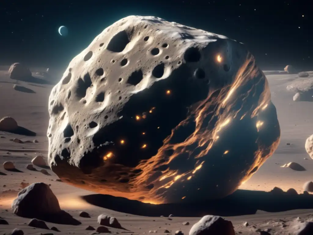 Stunning 8k Resolution Closeup of Asteroid Aeneas A stunning 8k image of Aeneas, captured in lifelike detail with crisp textures and an accurate color palette