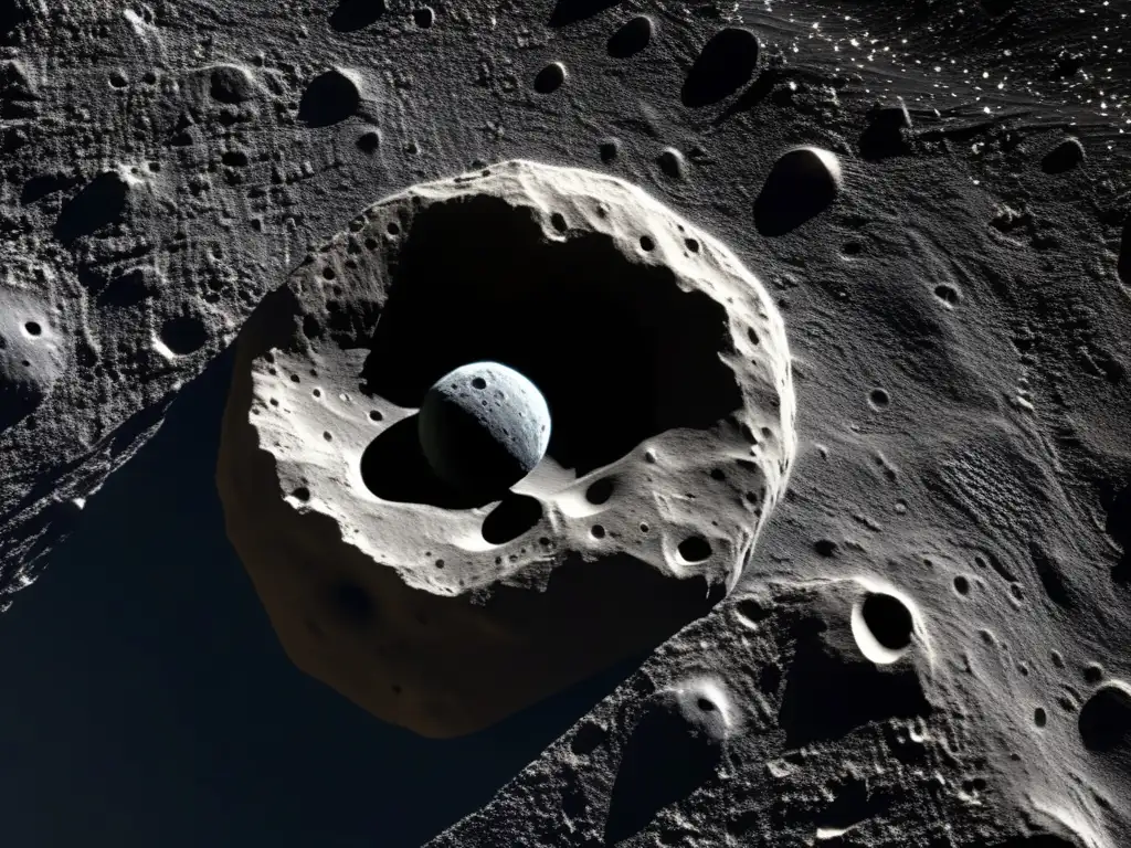 Dashing asteroid (29075) 1950 DA, ruled by a riddled skin surface, punctured with ceaseless impacts in a chiaroscuro cosmic canvas