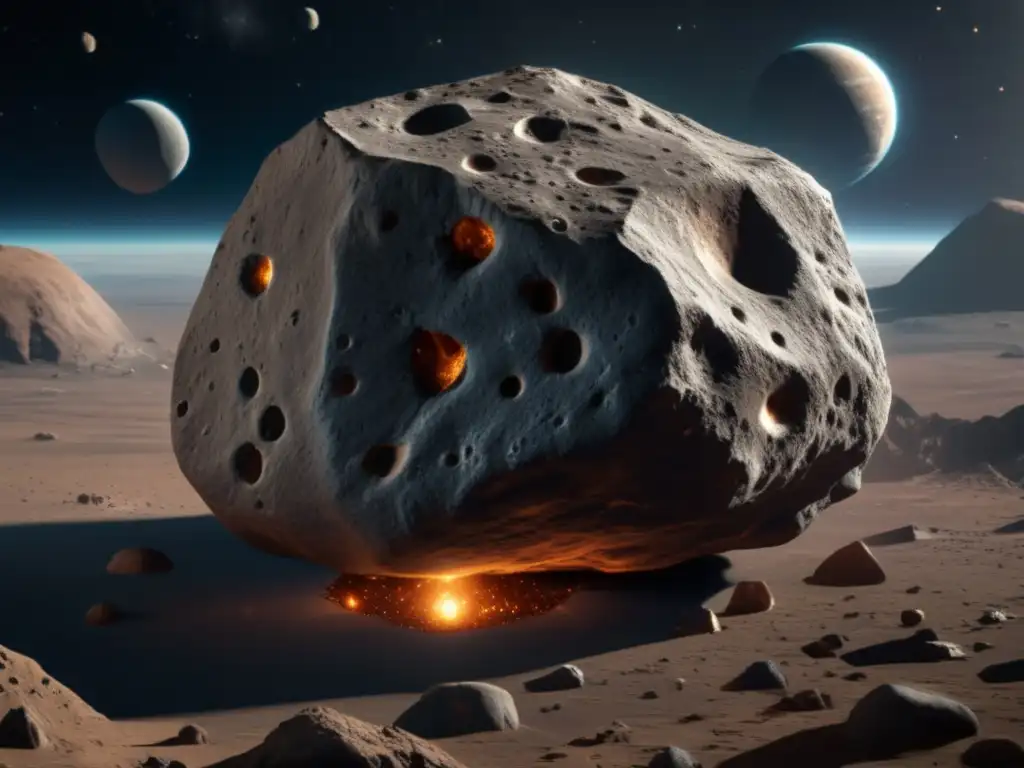 Discover the enigmatic Asteroid Daedalus, captured in stunning detail in this photorealistic image