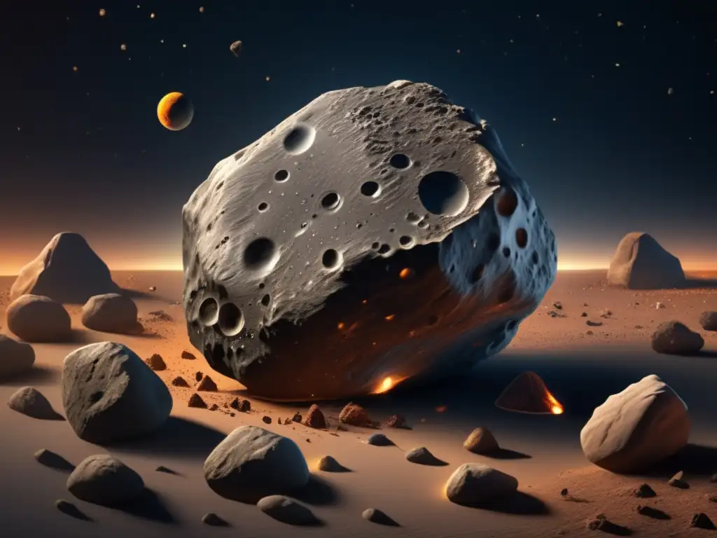 Discovering Life: A Mysterious Asteroid Revealed Dashboard! A photorealistic asteroid appears in front of a deep, dark cosmic backdrop