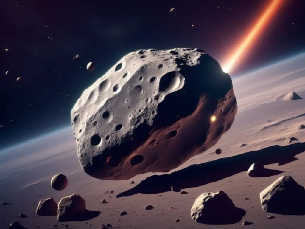 The asteroid floats in isolation against the black backdrop of space