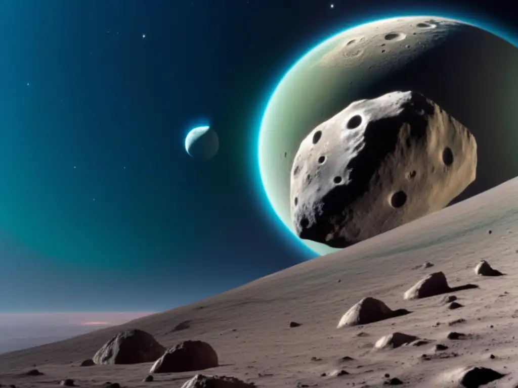 Eros, the enigmatic asteroid, nakedly confronts Earth in an ethereal portrait
