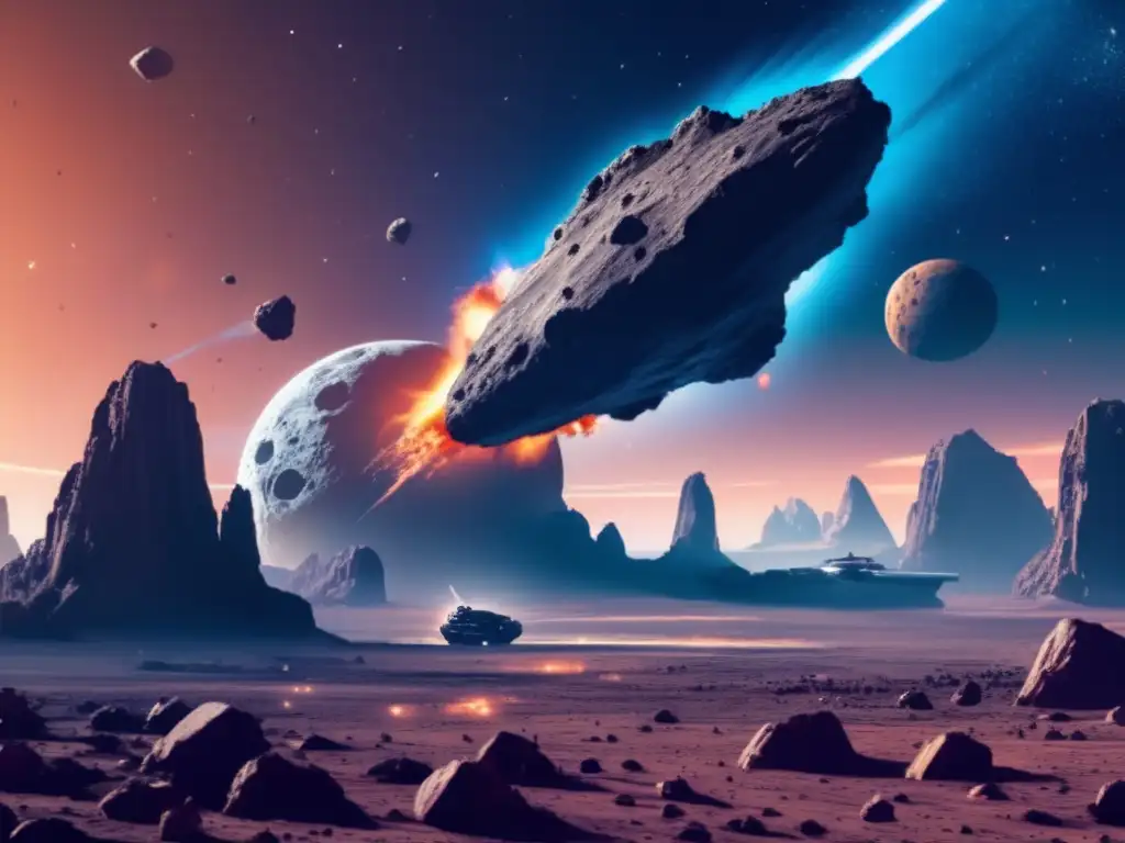 Shadow of Doom: Asteroid Wipes Out Starship Landscape Help! You see the gigantic asteroid hurtling towards you! Its jagged surface is a sight to behold, with rocks and debris scattered all around