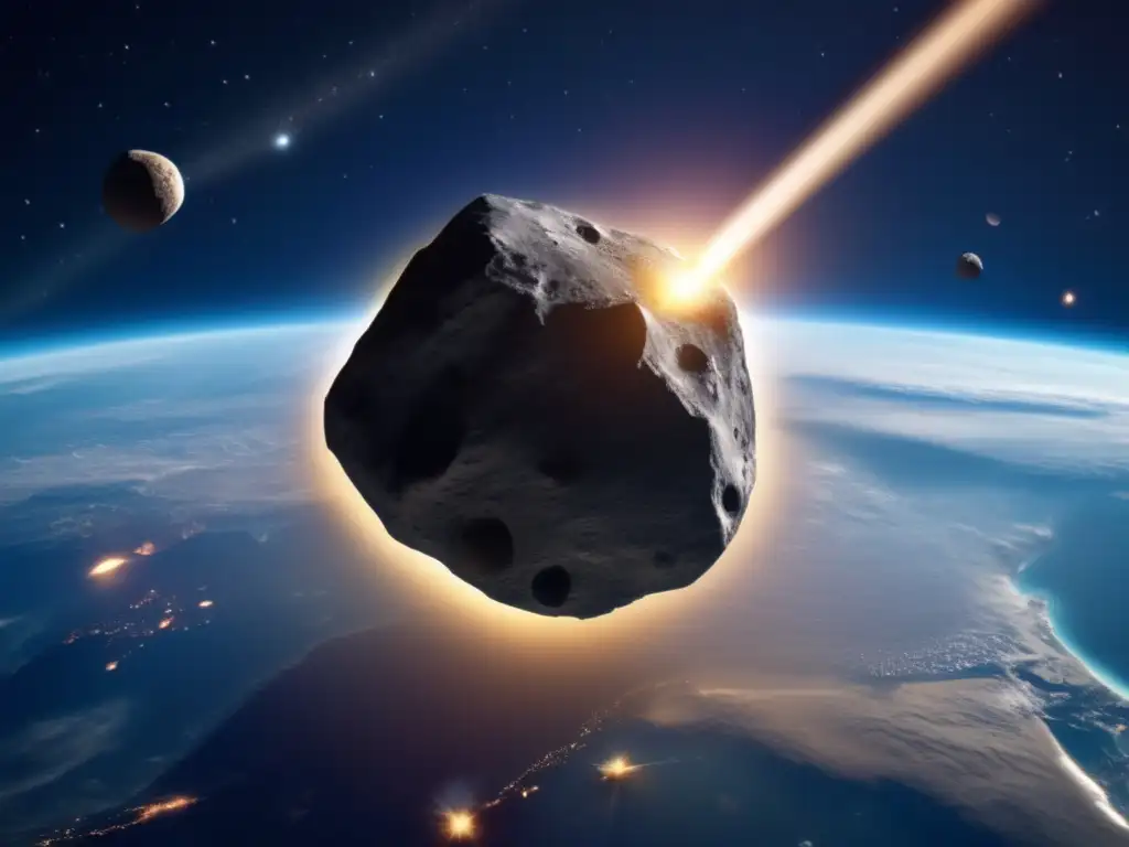 A celestial body of wonder and mystery, Kleopatra orbits Earth in this captivating photorealistic depiction