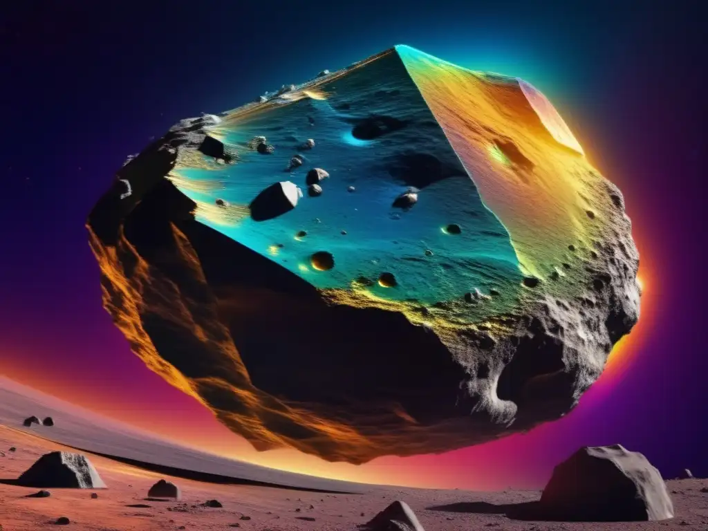 A captivating image of asteroid Kleopatra's spinning satellite, showcasing its intricate texture and dynamic motion