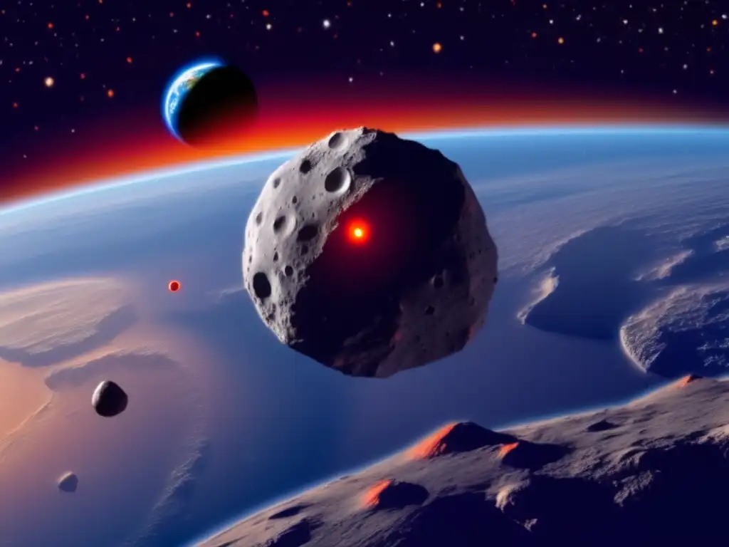 Asteroid Leitus: Potential Earth Impact on May 6th Leitus looms above Earth, casting a shadow over the planet in a threatening manner