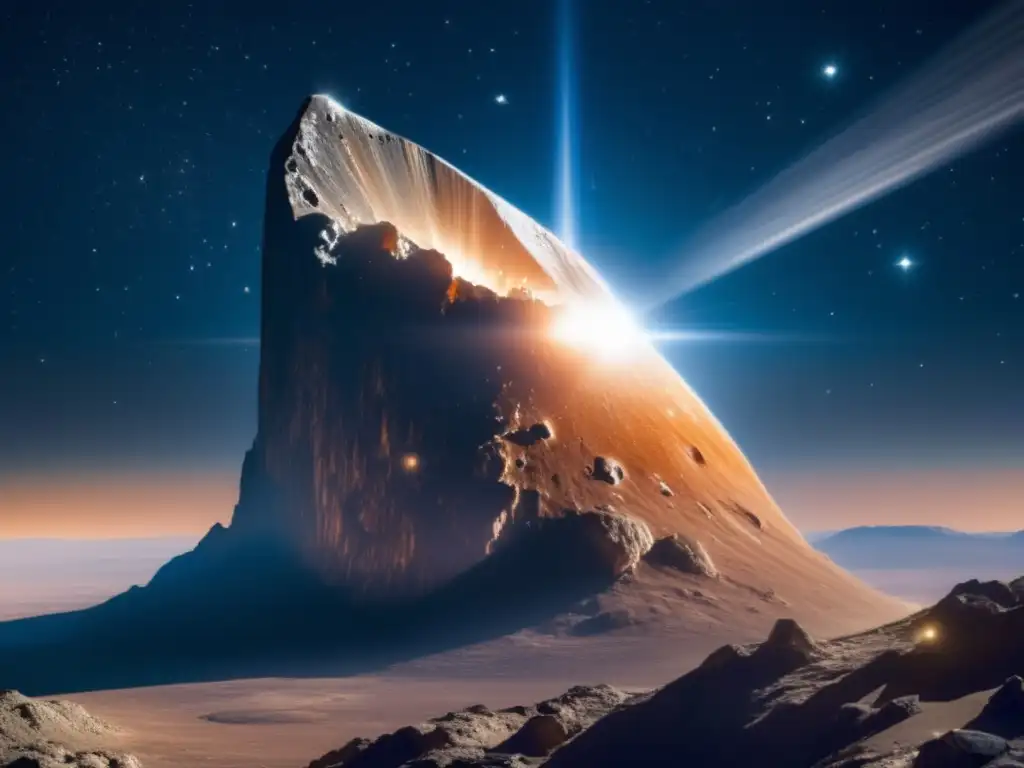 Asteroid McNaught's stunning photorealistic closeup reveals its jagged edges, craters, rays, and dark patches, dazzling in sunlight