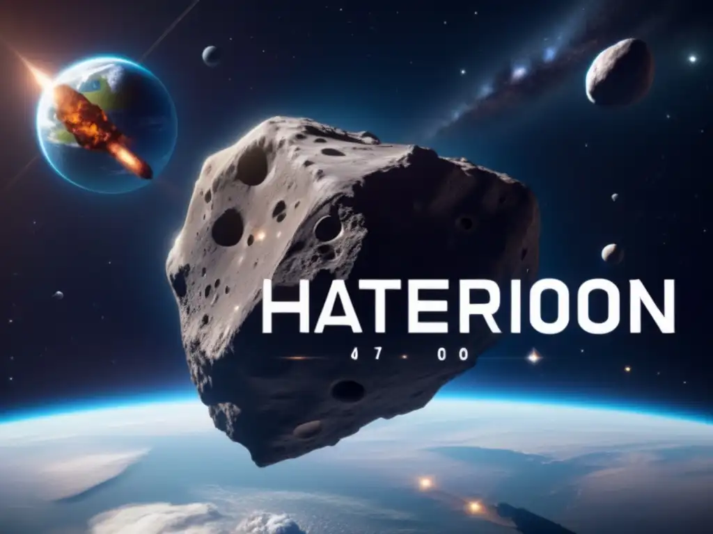 This stunning photorealistic depiction of the asteroid Phaethon's journey through Earth's sky captures the essence of its contact with our planet