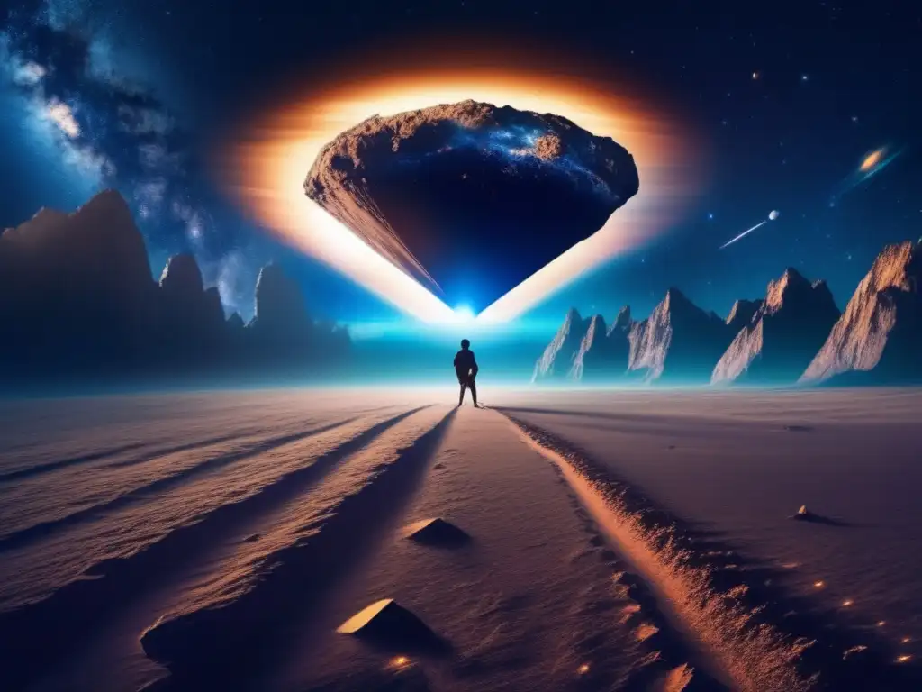 A breathtaking image of Earth dangling in space as an asteroid hurtles towards it