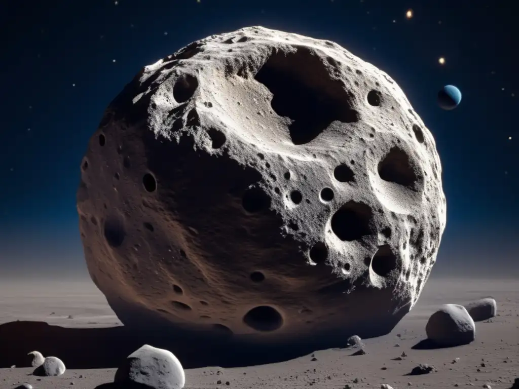 Discover the stark beauty of asteroid Pylaemenes, captured in breathtaking detail by a space telescope