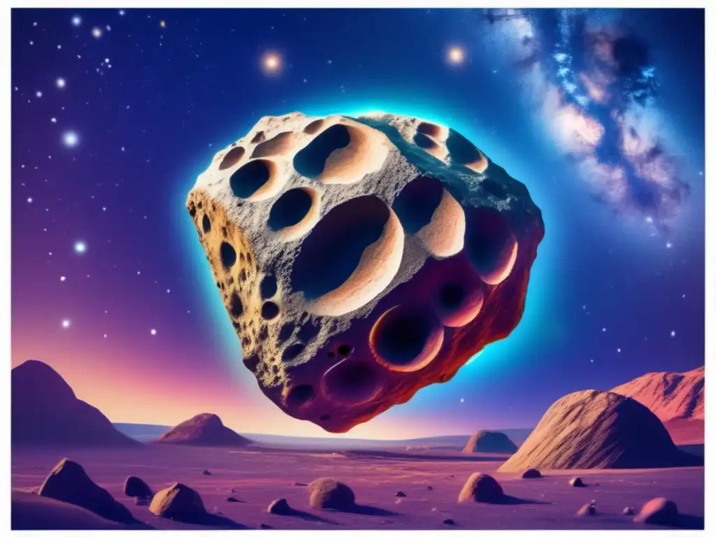 Dashing through the cosmos, a colossal asteroid captures the awe of onlookers