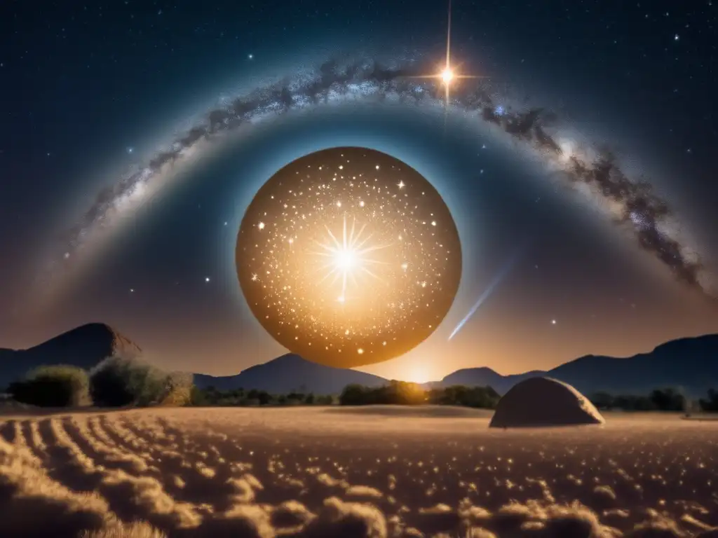 A deeply meditative image of a celestial journey, capture the mystery and wonder of the spiritual seeker