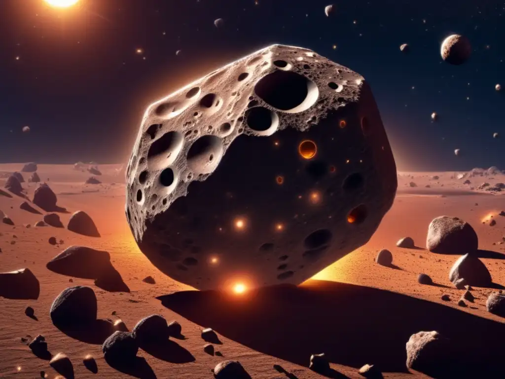 Unraveling the Cosmic Mystery: Asteroid Transport of Life The #tawny asteroid blazes in sunlight, revealing intricate asteroidal craters and ridges with a crystalline sheen