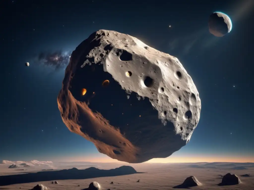 An amazing photograph captures the essence of asteroid 10115 1992 SK, highlighted in stunning detail and color