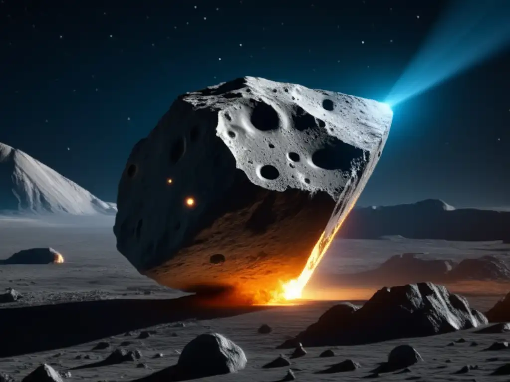 Asteroid 1997 XF11: A False Alarm in High Detail Asteroid 1997 XF11: A detailed image of the asteroid's realistic textures and lighting