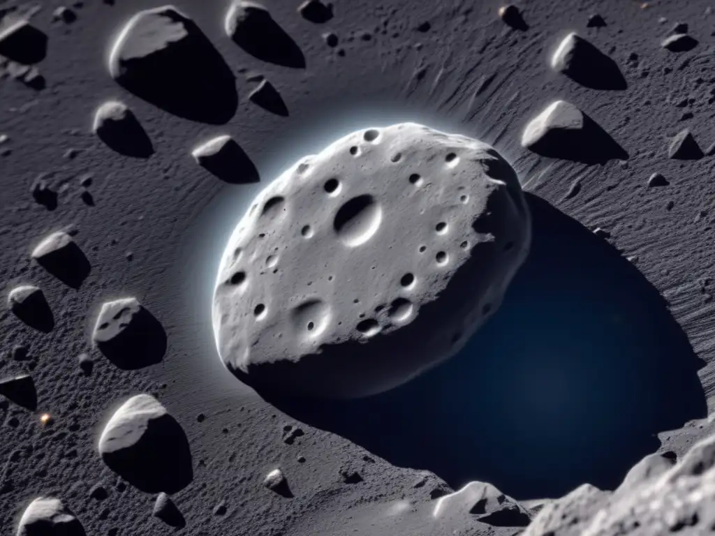 Asteroid 2022 QQ1, captured in detail by the telescope, showcases its rough surface, grooves, and crack patterns from the impacts of smaller asteroids