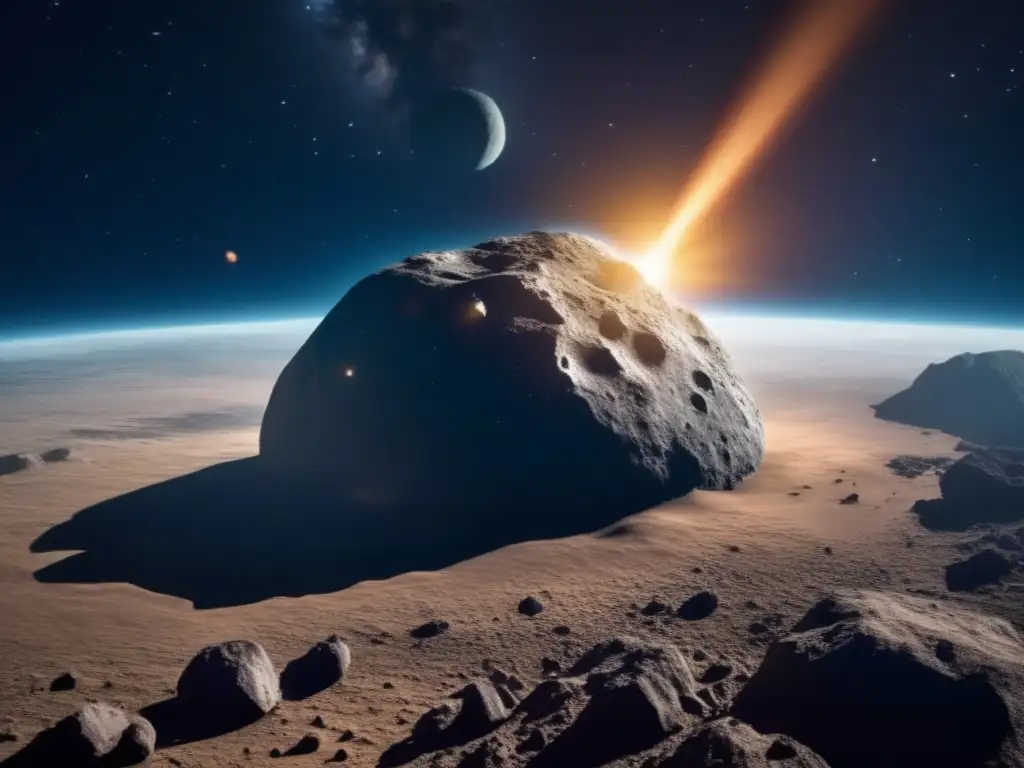 In Indonesian skies, Asteroid 43 Danu Udung, a photorealistic capture of IndusAustralis' object, ie