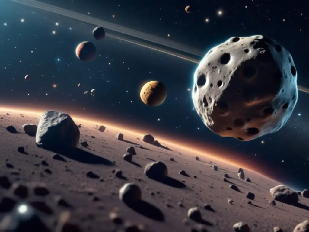 Stunning Asteroid Belt Close-Up Reveals Organic Molecules and Lifeforms Dash: An ethereal close-up of a meteoroid, far from Earth, being quietly destroyed by cosmic forces