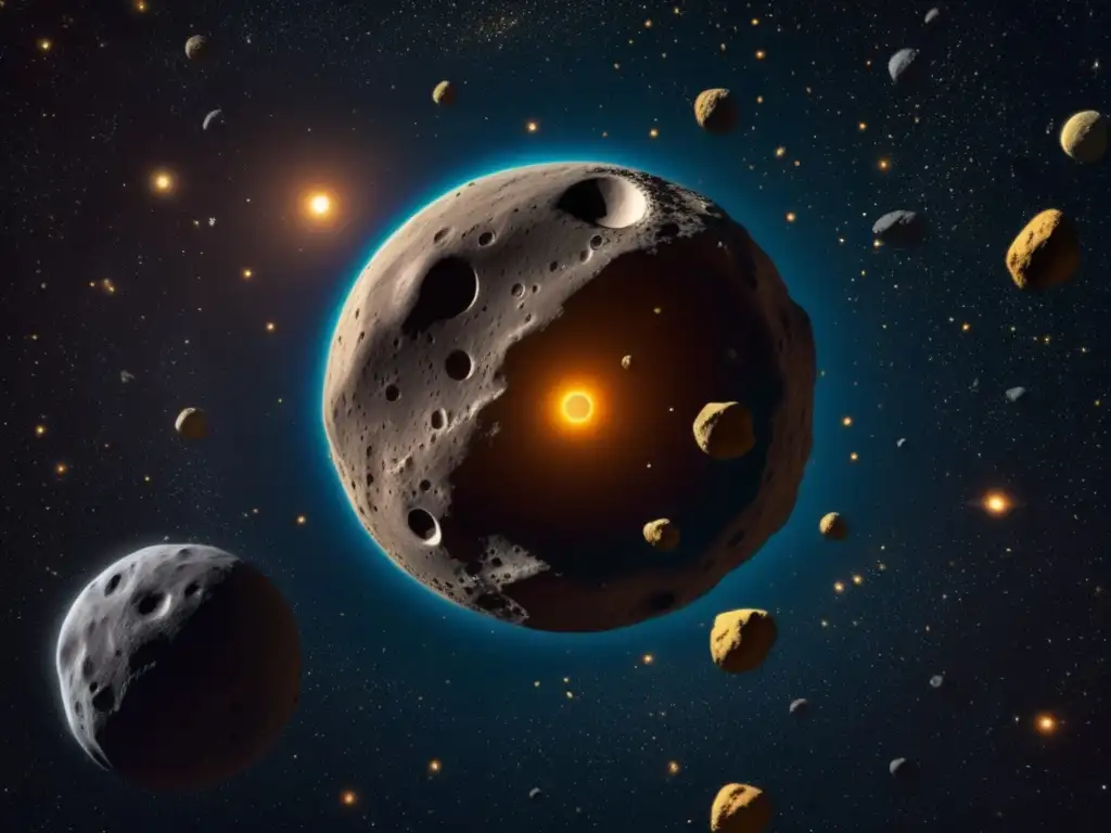 An awe-inspiring closeup of Asteroid Euphorbus, the largest and most prominent object in a complex asteroid belt, revealed intricate craters and textures on its surface