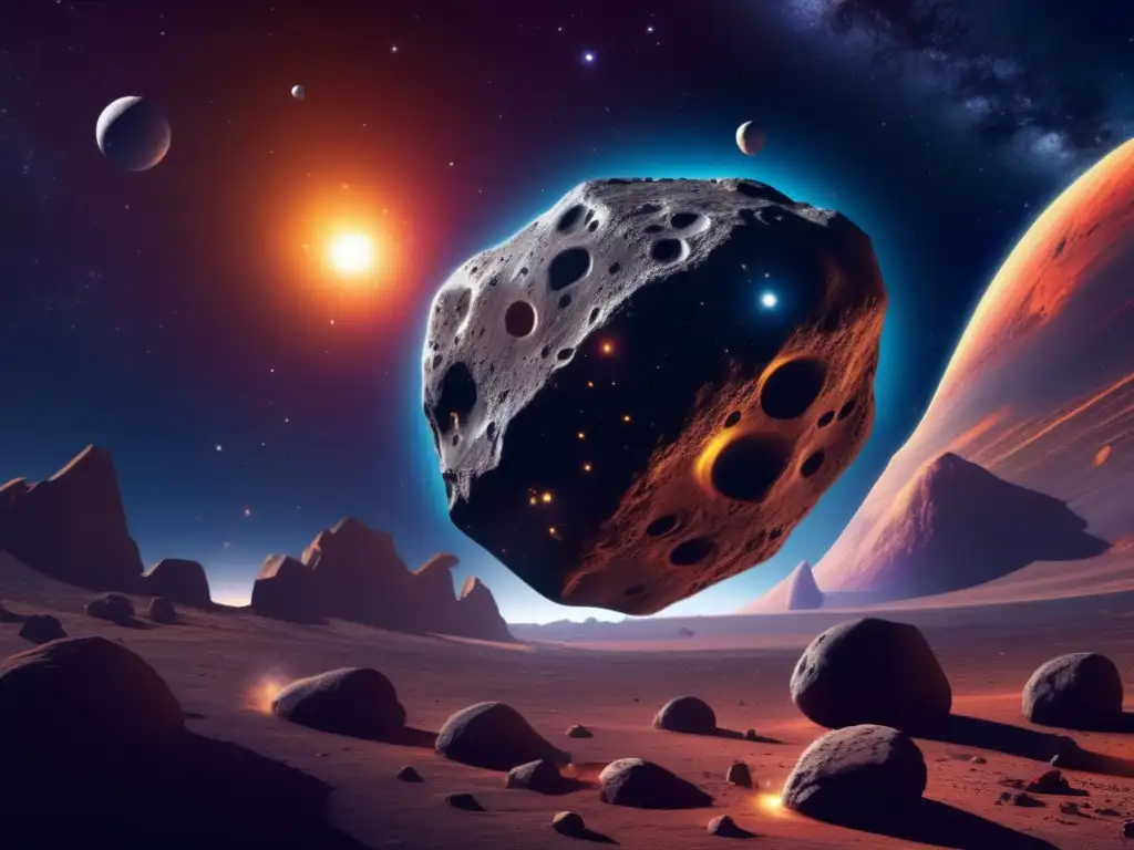 Daedalus, the mysterious asteroid, captured in photographic detail with vibrant colors