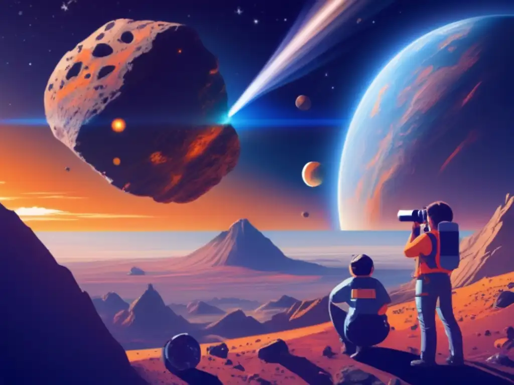 An enormous asteroid, 3 km in diameter, plummets down to Earth
