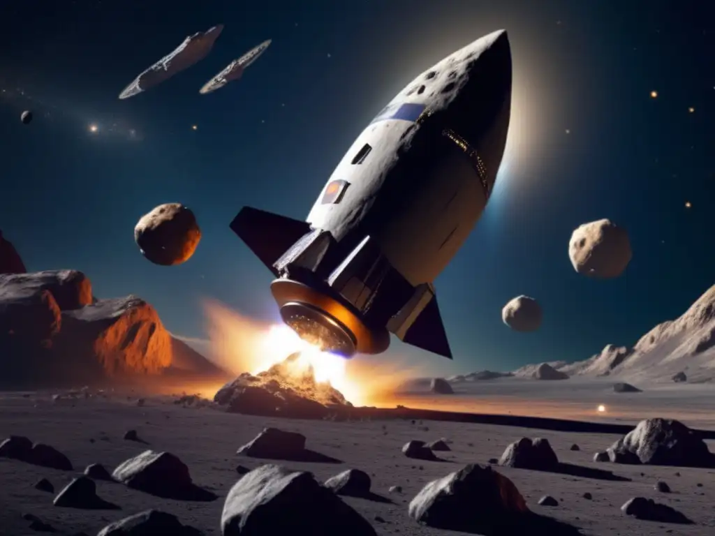 A stunning visual tour of NASA's approved deflection techniques in action, as a fleet of spacecraft expertly maneuver around an asteroid to alter its course and prevent a devastating impact