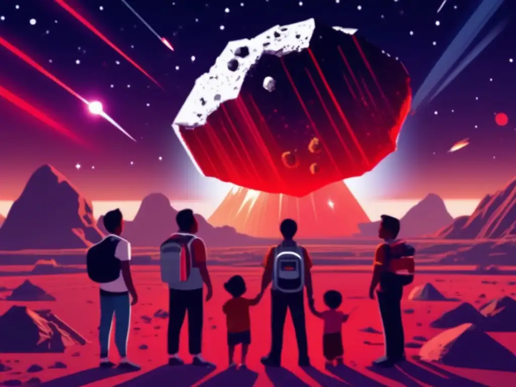An urgent reminder of the impending asteroid impact, visible in the sky through state-of-the-art detectors
