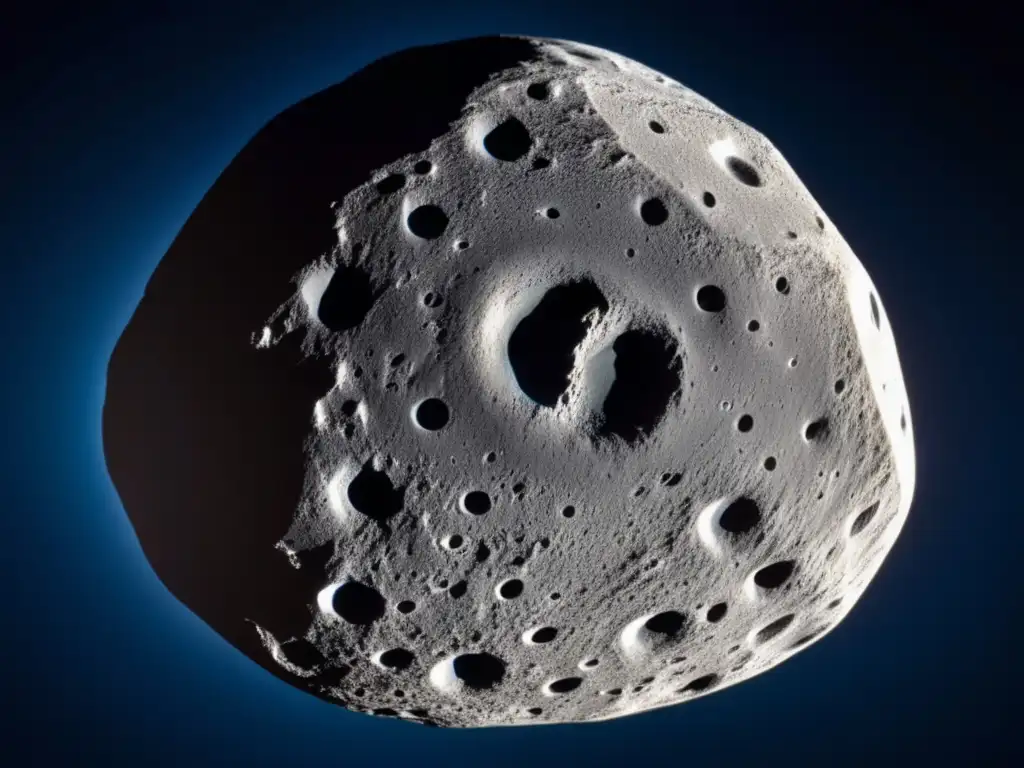 Captured through a high-lens photographic camera, this stunning image of the asteroid 'Melancholia' showcases its approximately 930 meters wide icy shape