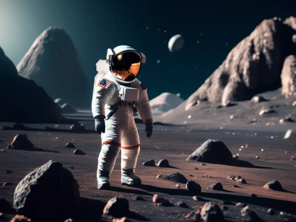 Dash: 'Exploring the unknown: Astronaut on Itokawa asteroid' Dash-An astronaut in a spacesuit traverses the rugged surface of Itokawa, a 2