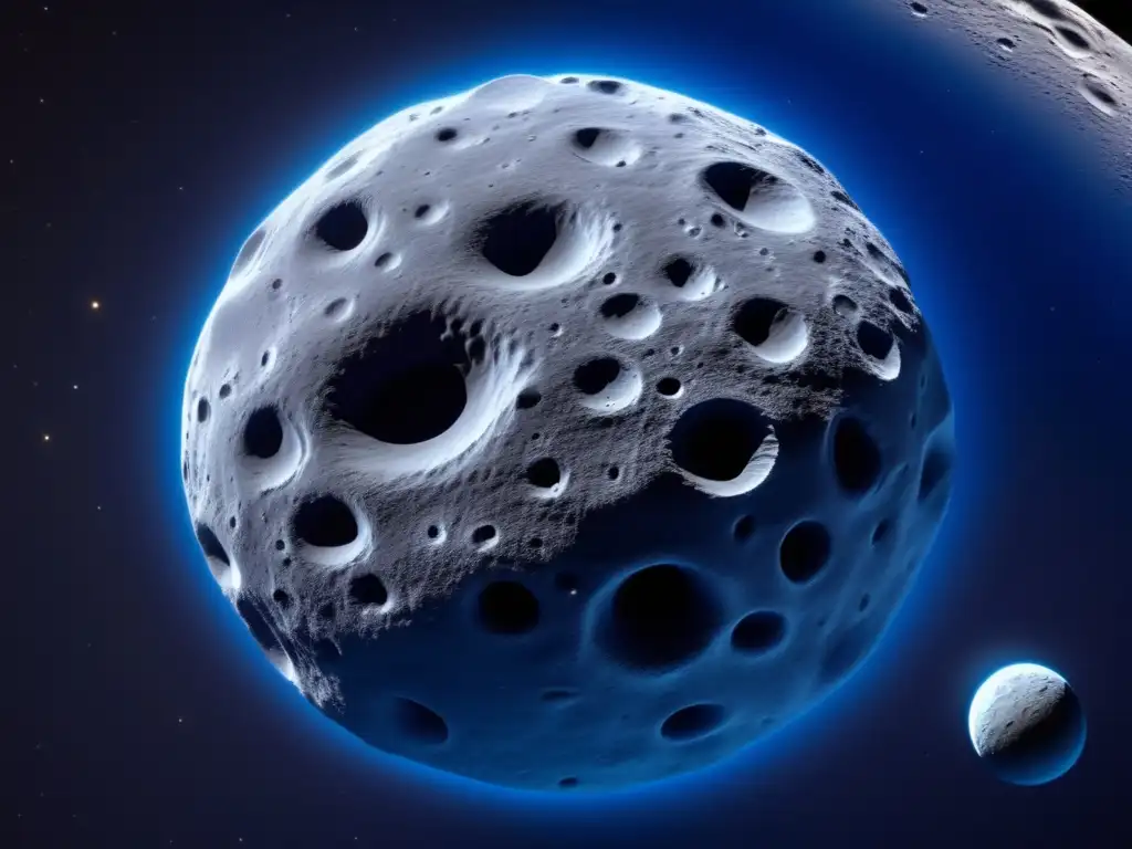 An enchanting closeup of Asteroid Glaucus, expertly photographed using a powerful telescope