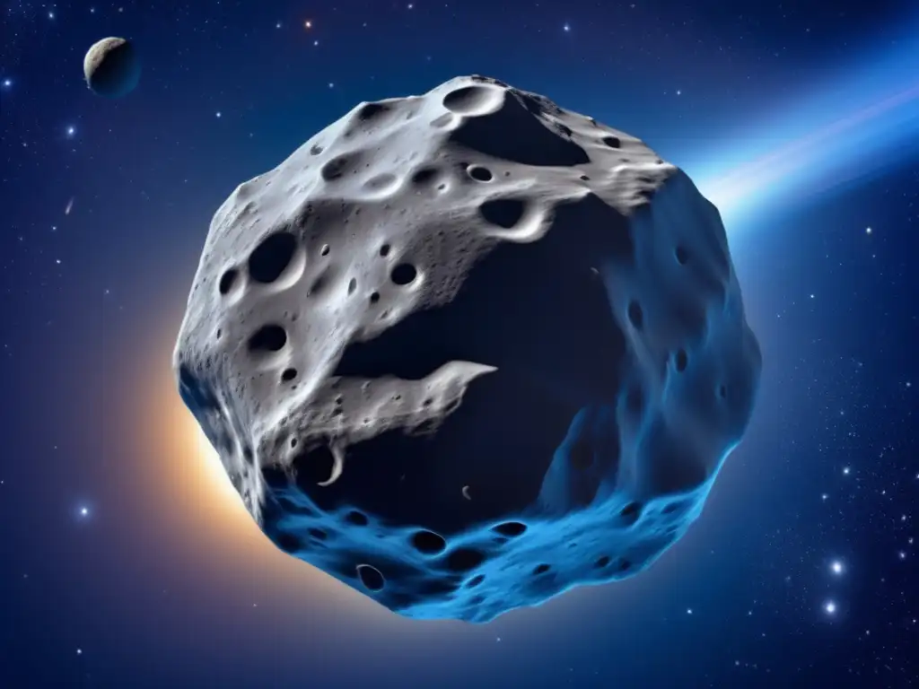 Dash: Asteroid Glaucus in its natural orbit, with a beautiful blue tint that invites scientific discovery