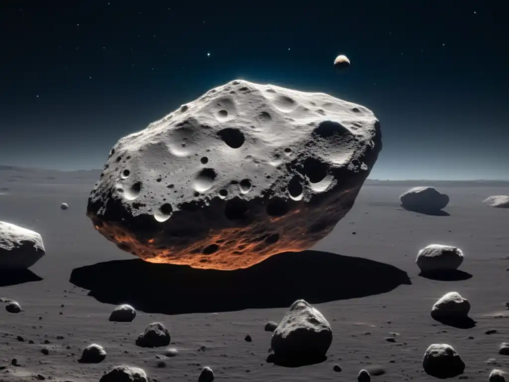 Asteroid Hector captured in stunning detail, floating against a deep space blackness