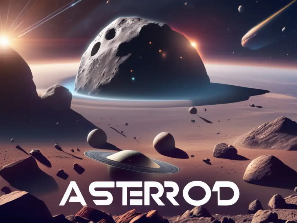 Sunlit Asteroid Fever: Scientific Discovery Collides with Astronomical Beauty A stunning photograph captures a massive asteroid in the midst of a bustling spaceship