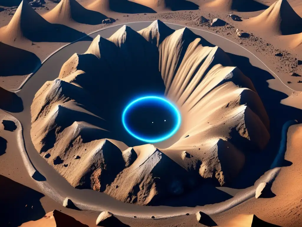 Asteroid Impact: A Bird's Eye View of Devastation and Displacement Before the cataclysmic asteroid impact, a tranquil landscape subtly shifted