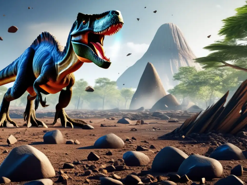 Asteroid Impact: Fossilized Dinosaur Remains in Debris An epic tale of the extinction of the dinosaur era emerges from the ruins of a massive asteroid impact site