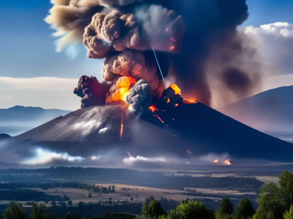A breathtaking photograph captures the aftermath of an asteroid impact on Earth, where smoke and debris rise from the devastating impact site