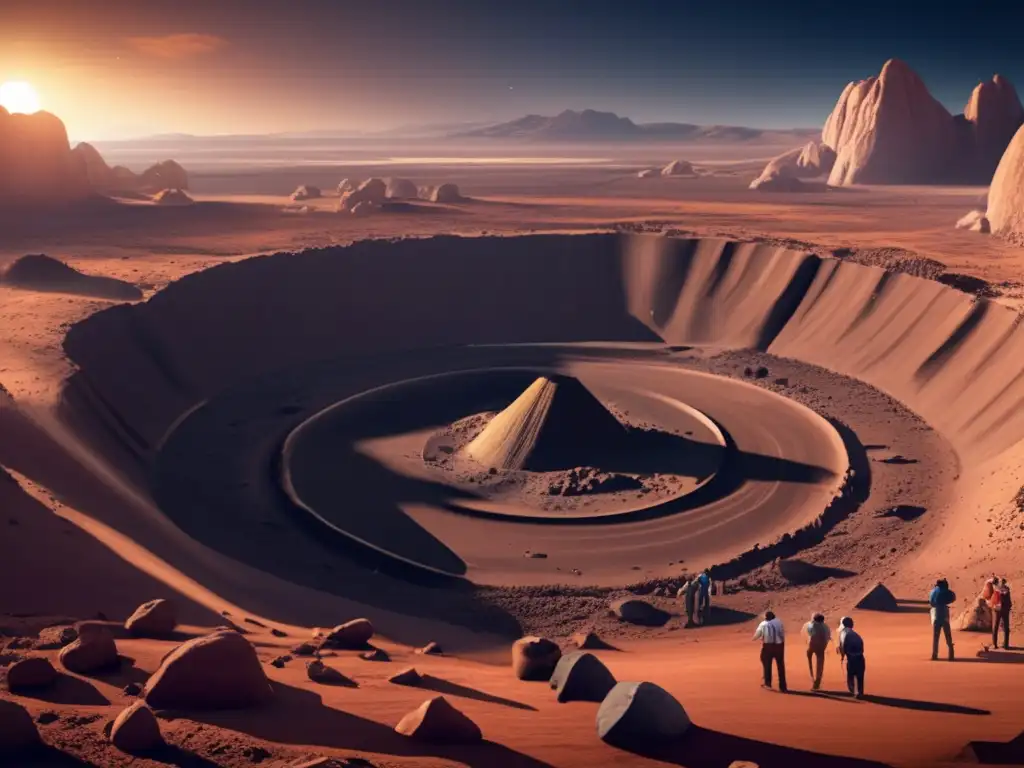 Excavation site uncovers ancient asteroid impact site
