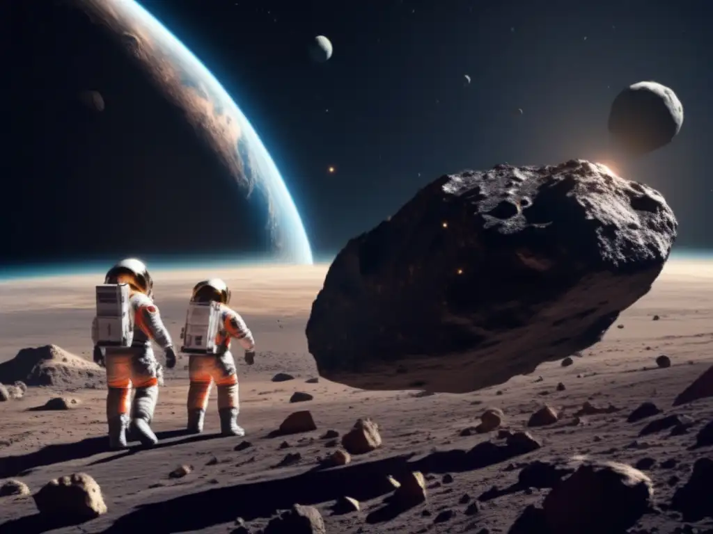 A photorealistic image captures the urgency of a large asteroid heading towards Earth