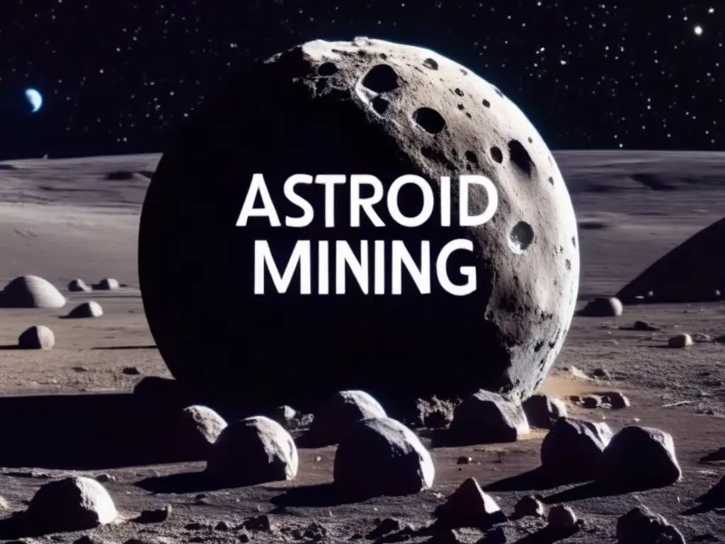 A photorealistic image captures a closeup of a spherical asteroid, illuminated by the sun, surrounded by black space with stars visible