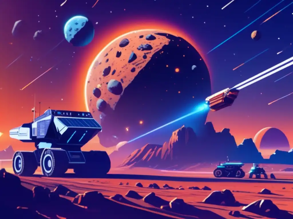 An asteroid orbits the earth, holding the key to untold resources