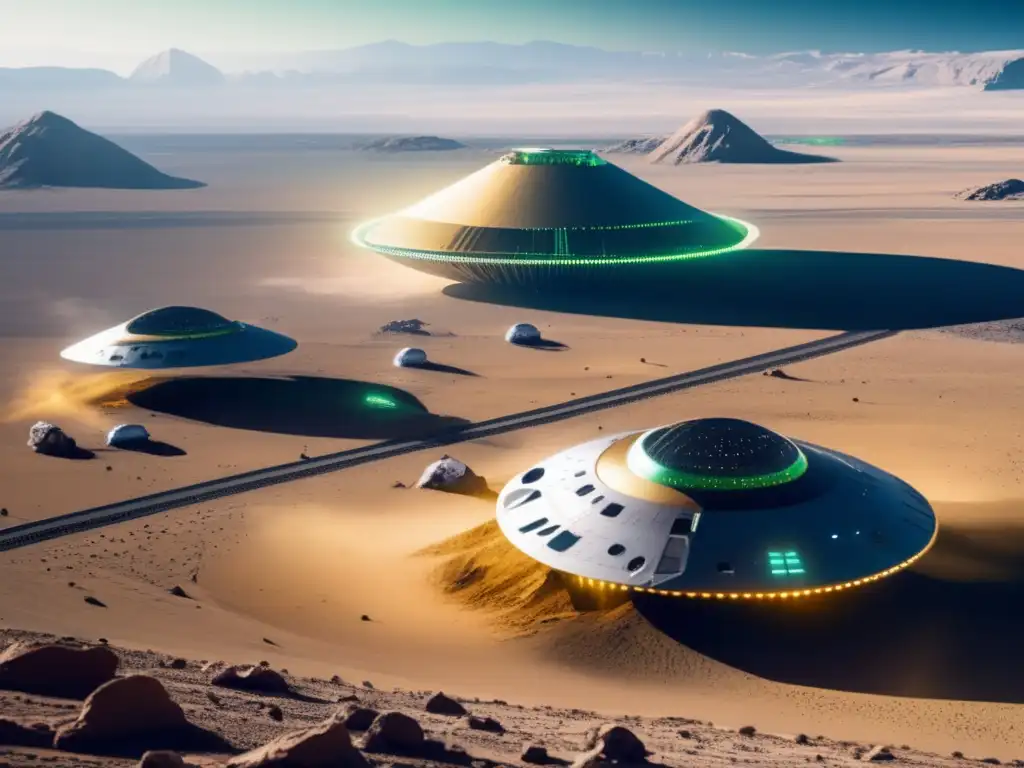 A stunning photorealistic image of a vast and barren desert landscape bathed in golden hues