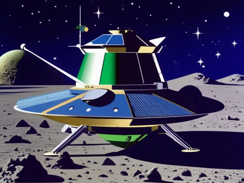 A stunning photograph of a NASA spacecraft in action, defending our planet from an asteroid impact mission