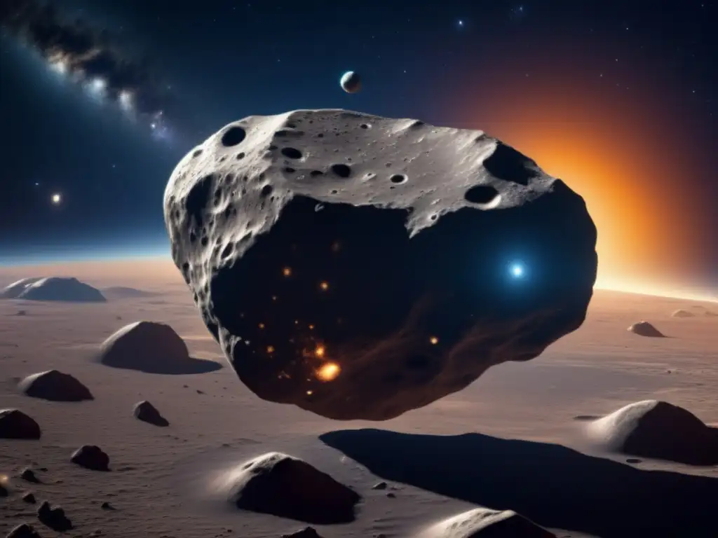 A stunning photorealistic image of Asteroid Palinurus captured by a space telescope
