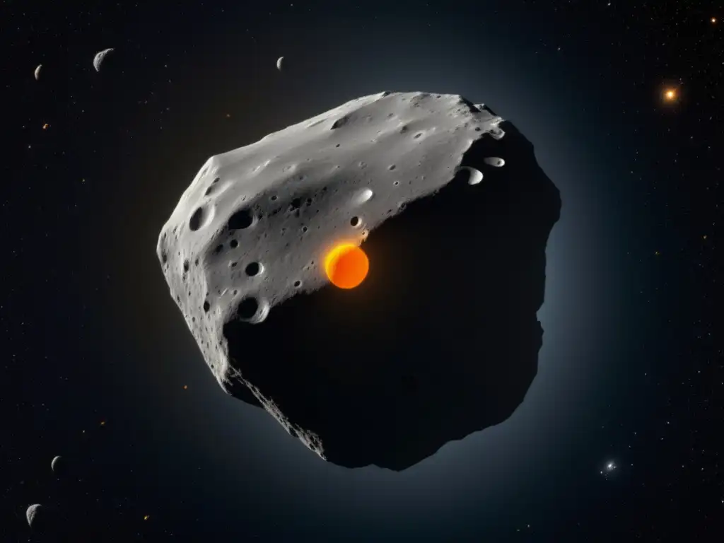An incredible, close-up photograph of Asteroid Priapus, captured by a space telescope