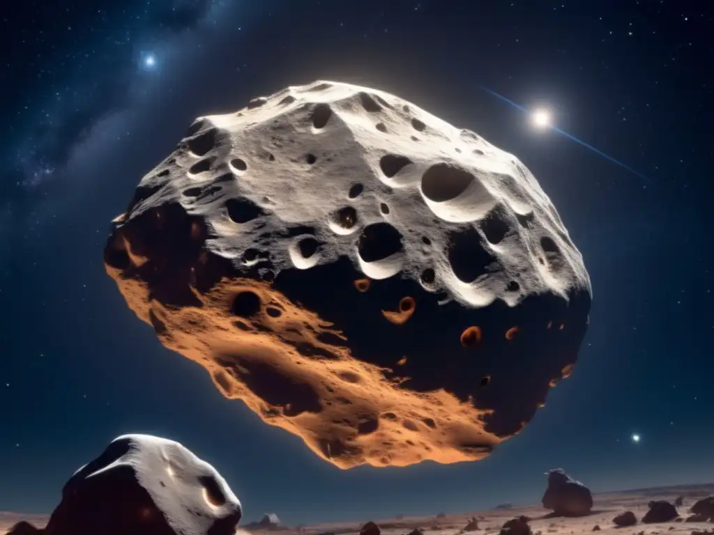 Exterior photo of Anchises, the asteroid, captured by a space telescope