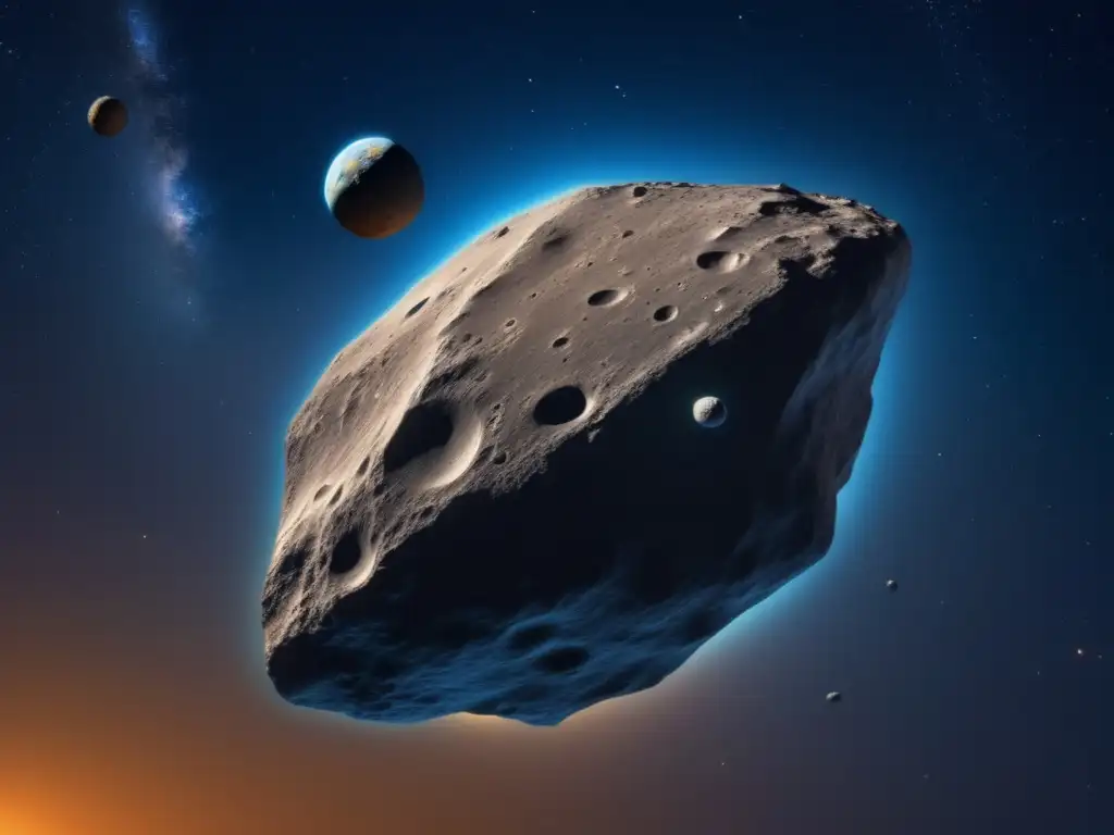 Photorealistic Orbit of Asteroid Pylamenes Revealed with Google Earth Layer Mastering asteroid navigation's complexities requires a detailed understanding of the cosmos, demonstrated by this visually stunning photograph of Asteroid Pylamenes, elegantly captured by a photorealistic style, revealing its exact orbit and movement across space
