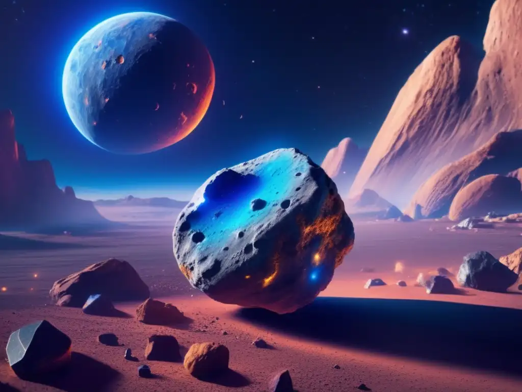 Scientists explore asteroid's vibrant blue surface, hinting at possible life