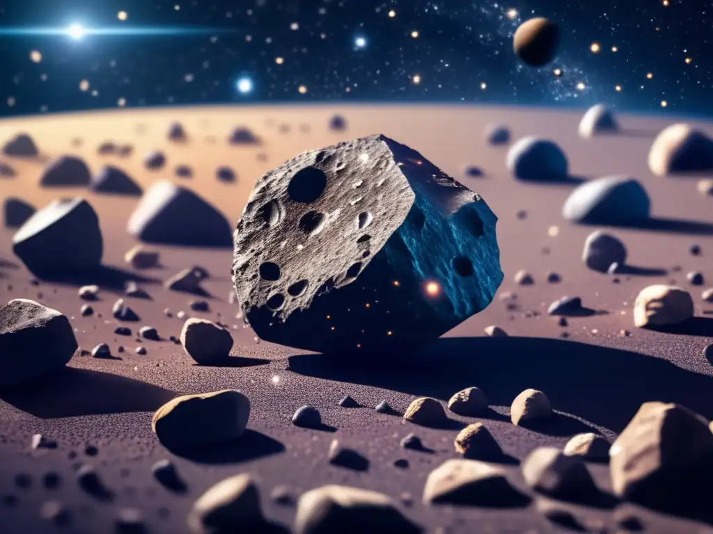 Discover the mysteries of space with this stunning photograph of an asteroid field taken from deep space