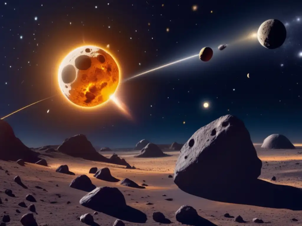 A breathtaking panoramic view of the universe, with #asteroids as the main event
